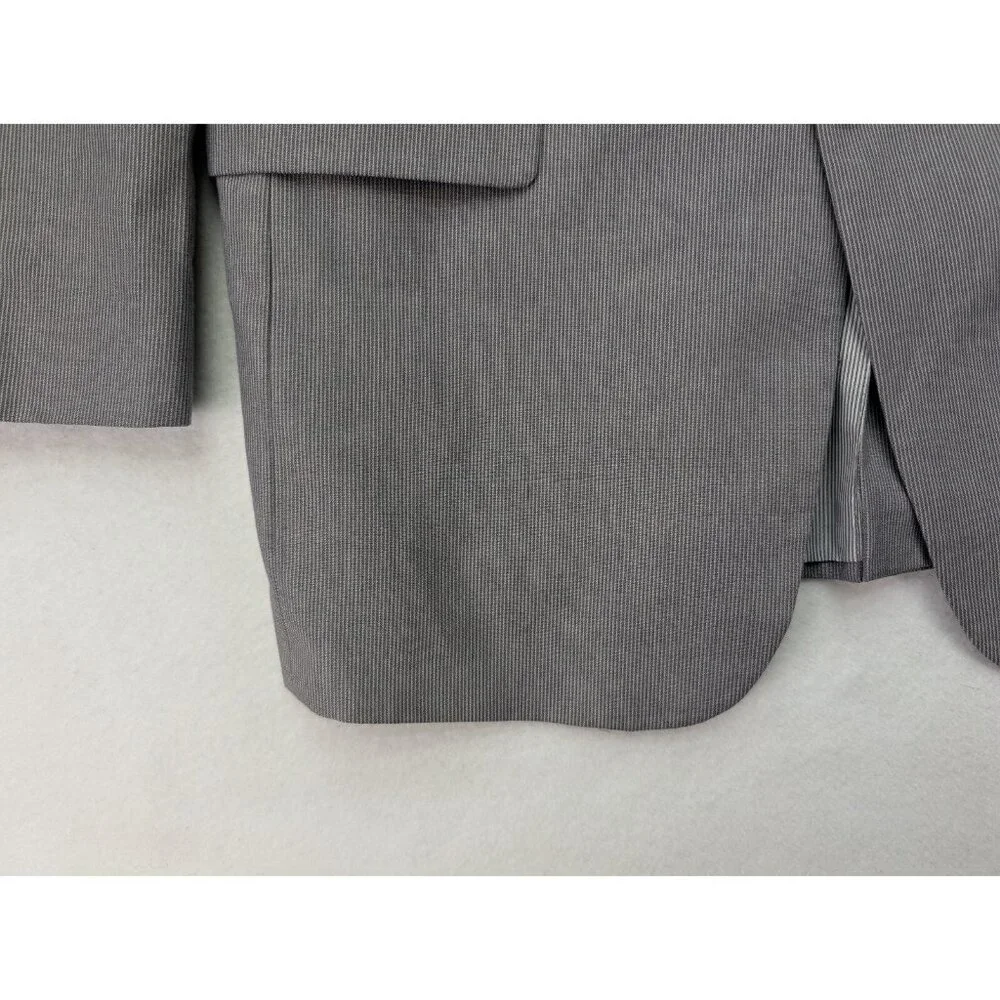 Jos. A. Bank Men's Blazer Jacket Sport Coat Size 44L Gray Pinstripe